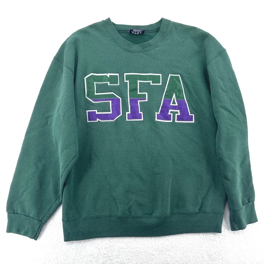 Stephen F. Austin 90's Lumberjacks Sweatshirt SFA XL Green Jansport Vintage